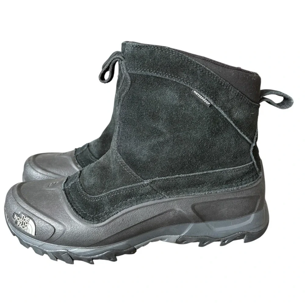 The North Face Men's Black Suede Waterproof Winter Chukka Boots Sz 9.5 Insulated